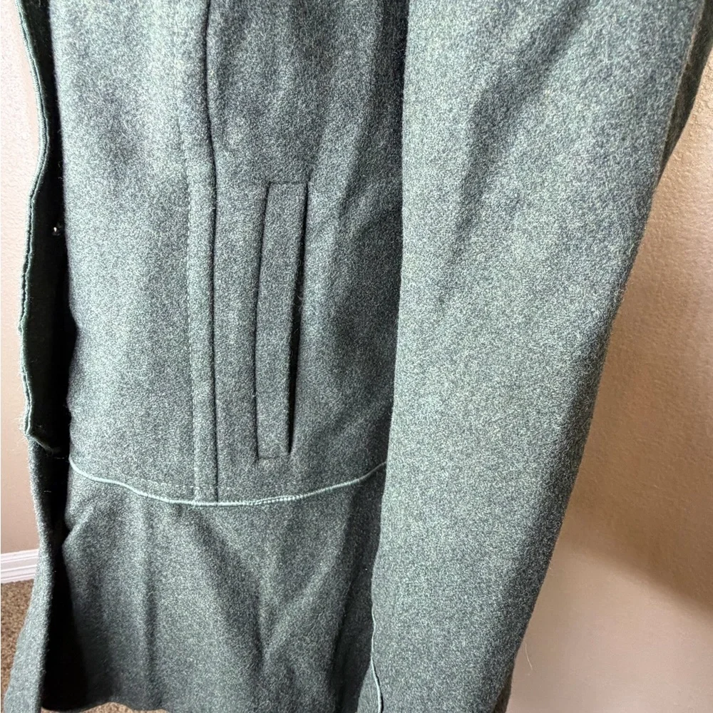Banana Republic Double-Breasted Green Italian Wool Military Style Jacket‎